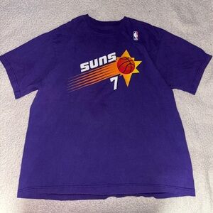 RARE Vintage NBA Player Phoenix Suns #7 K. Johnson Cotton T-Shirt Purple Size XL